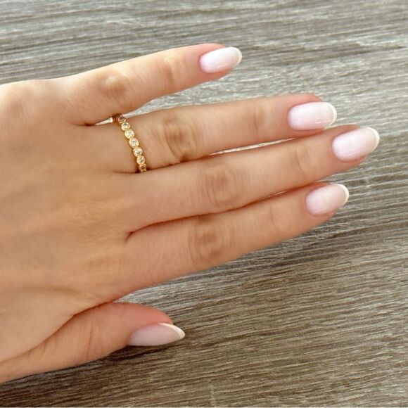 Bezel eternity ring N729 - Picture 8 of 8